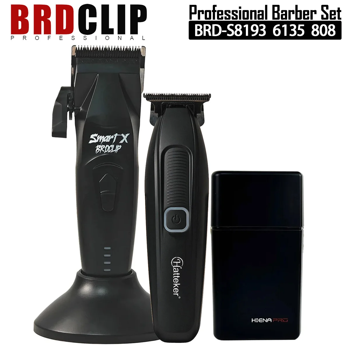

Профессиональный парикмахерский комплект BRDCLIP S8193 HT-6135 808, машинка для стрижки волос, БЕСЩЕТОЧНЫЙ МОТОР, 7200 об/мин, высокоскоростное керамическое лезвие с низким уровнем шума
