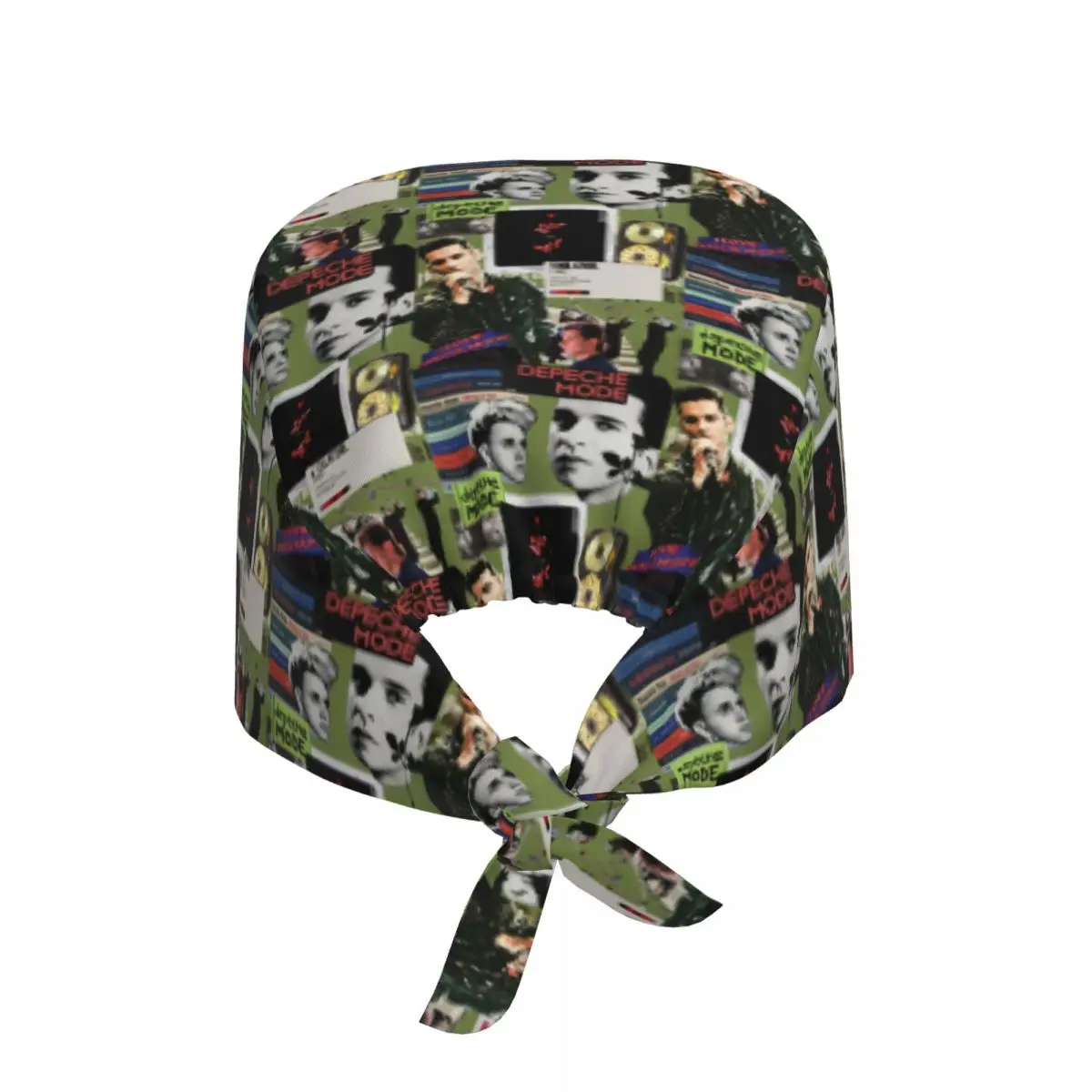 Electronic Rock Depeche Cool Photo CollageMode Cleaning Working Cap Cool Unisex Scrub Cap Surgicals Hat Nurse Scrubs Hat Nurse