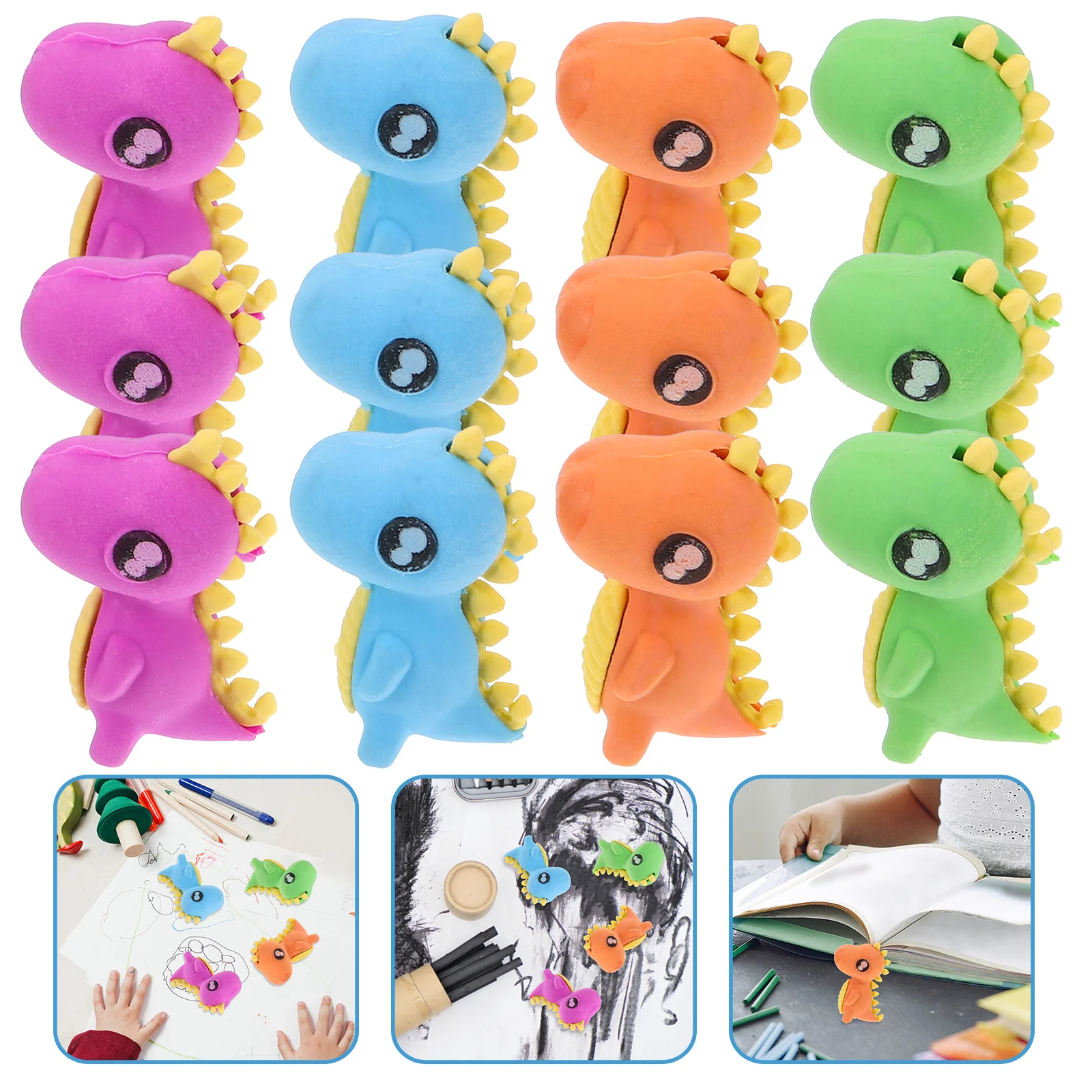 24 Pcs Animal Eraser Take Apart Erasers Class Prizes Fun Animals Mini for Kids Classroom Rewards Pets