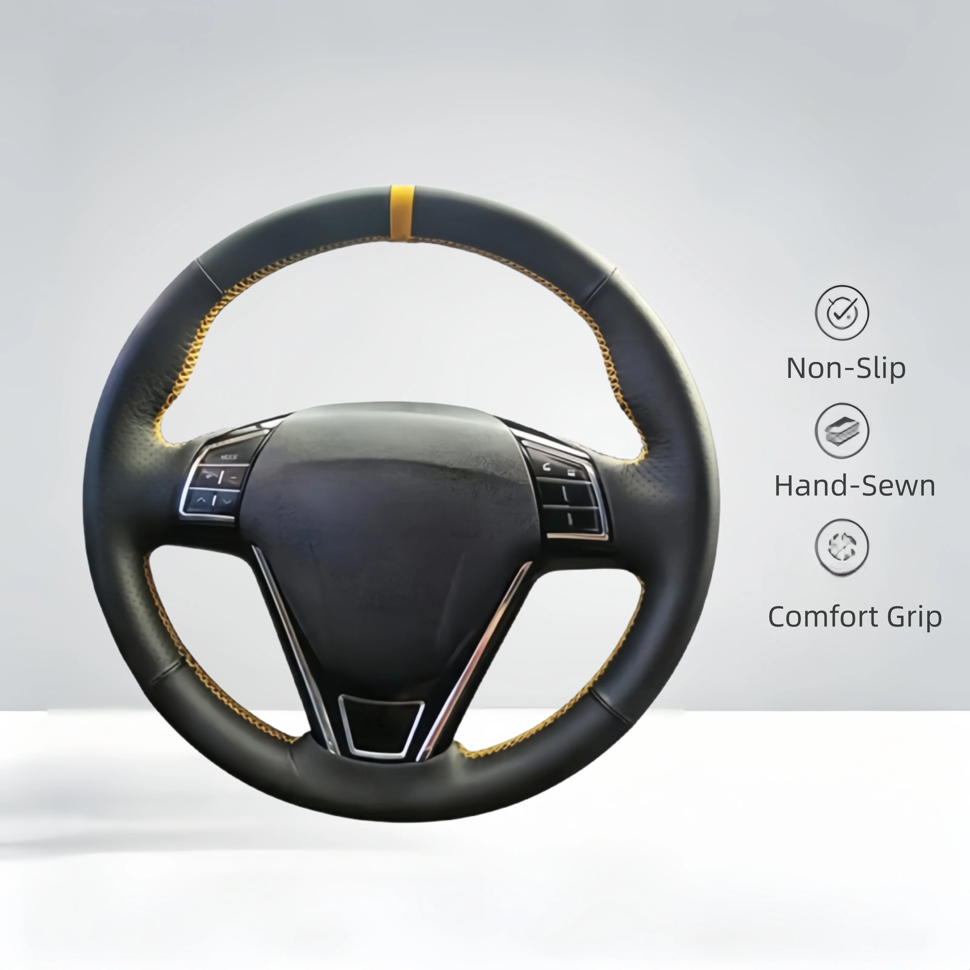Car Steering Wheel Cover For Great Wall Haval New Hover H6 Hover H1 Anti-Slip Microfiber Leather Steering Wrap Braid Cover