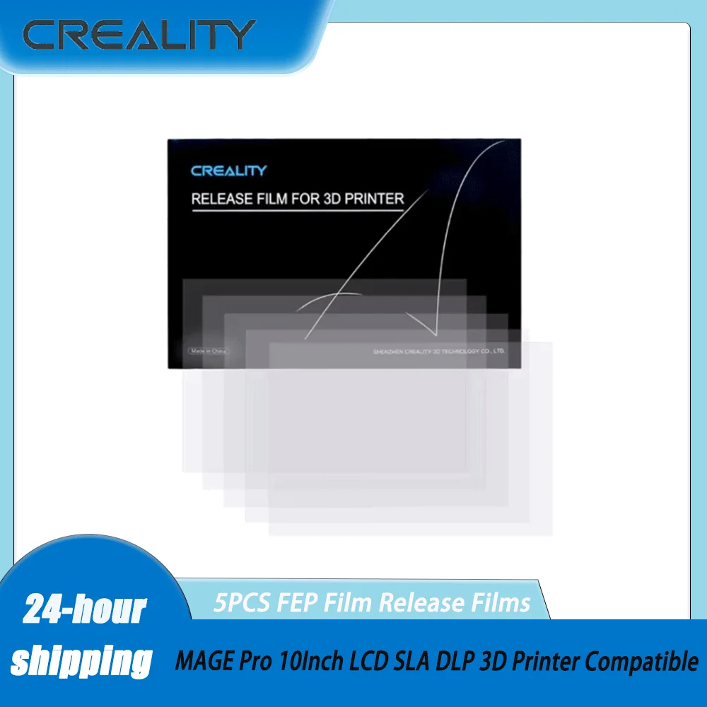 For HALOT MAGE/HALOT MAGE Pro 10Inch LCD SLA DLP 3D Printer Compatible 286x198x0.15mm Creality 5PCS FEP Film Release Films