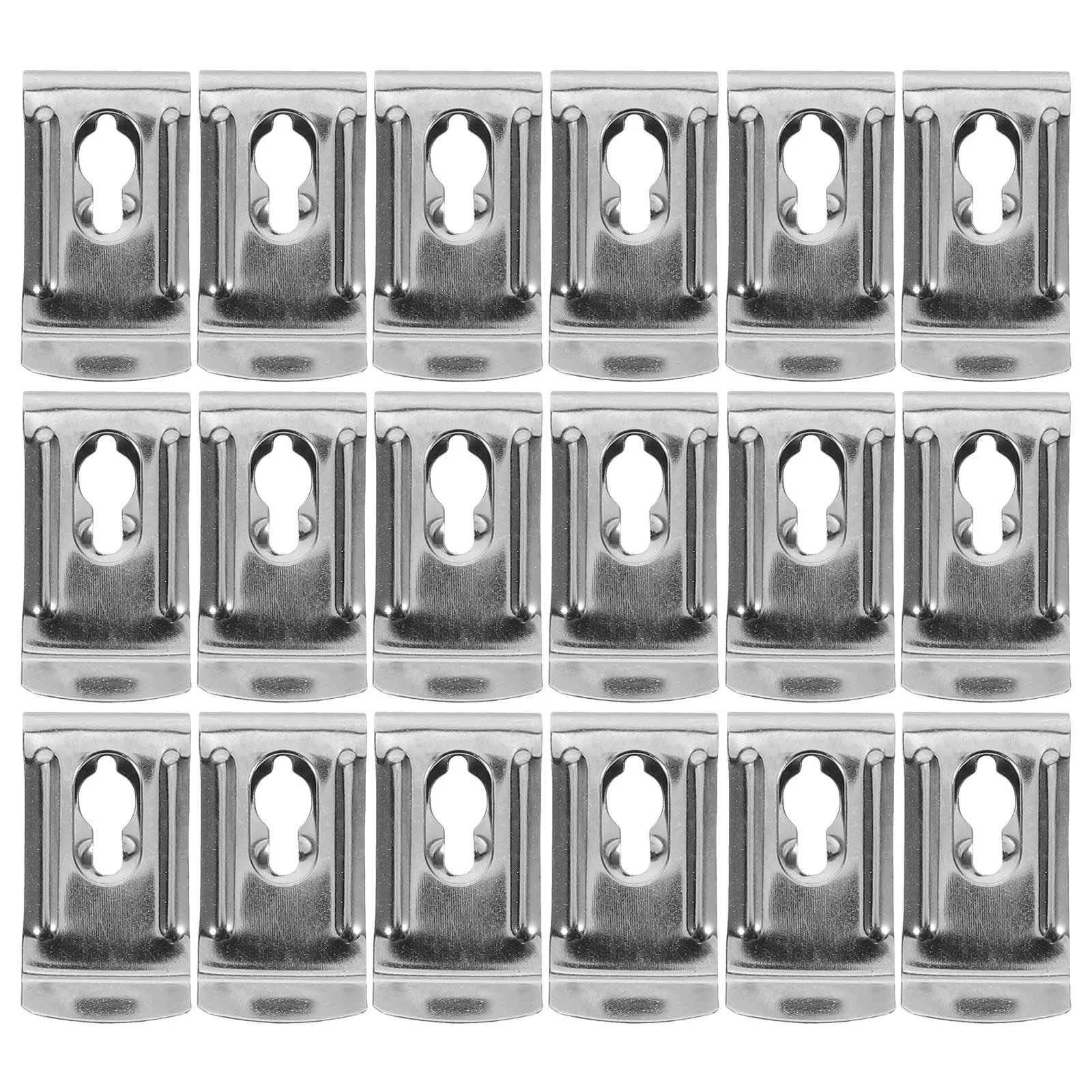 20Pcs Tape Measure Back Clip Replacement Nickel-Plated Steel Metal Belt Holder Stable Hanging Clip for Measuring Tool Workshop