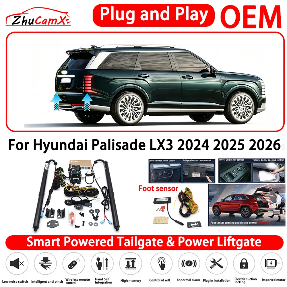 for Hyundai Palisade LX3 2024 2025 2026 OEM Smart Powered Tailgate Power Liftgate Automatic Rear Trunk Tailgate Actuator System