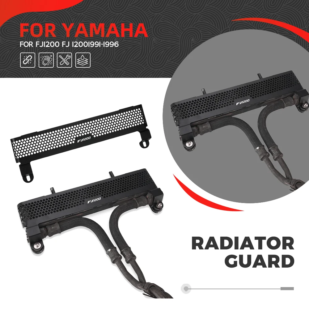 

FJ 1200 Oil Cooler Guard FOR YAMAHA FJ1200 1991-1992-1993-1994-1995-1996 Radiator Grille Guard Protection Water Tank Guard