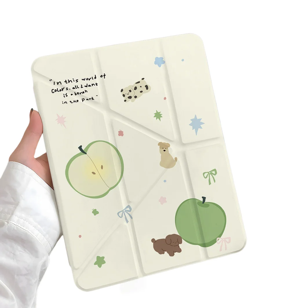 

Зеленый чехол для планшета с слотом Apple Pen для Mini7 6, iPad Pro 2024 2022 2021 2020 2019 2018 2017 11 10 9 8 7 6 5 Air7 6 5 4 3 2 1 Cover