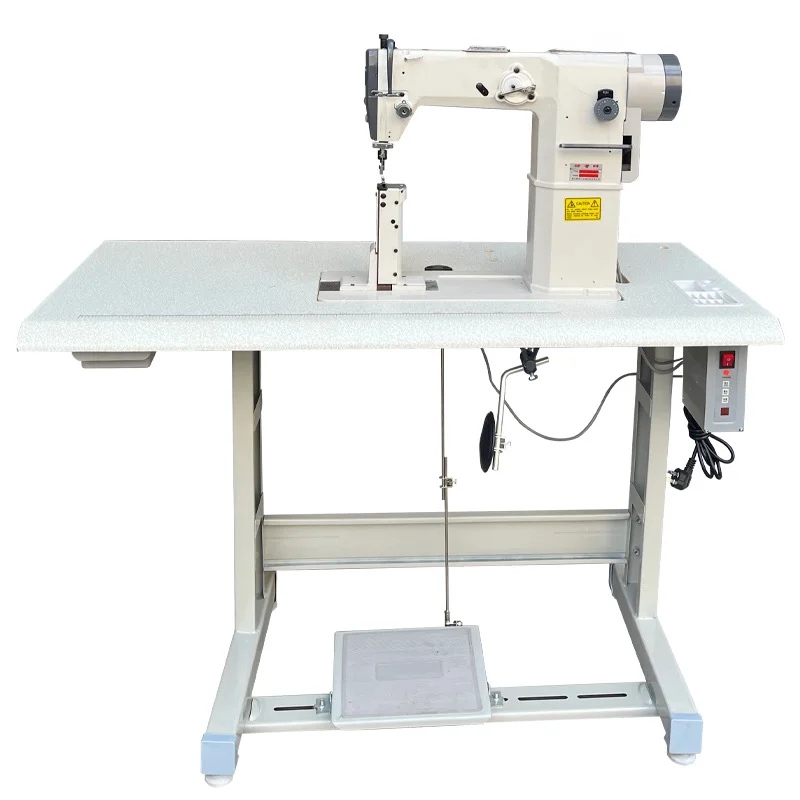 Industrial sewing machine equipment, wig hat high head car, feeding high column machine