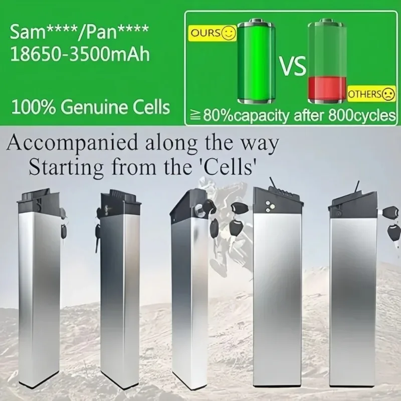 

ENGWE EP-2 pro DCH-006 48V Battery Replacement 17Ah/14Ah/12.8Ah/10.4Ah Compatible for LO26 20LVXD30 LAFLY X3 X5 Electric Vehicle