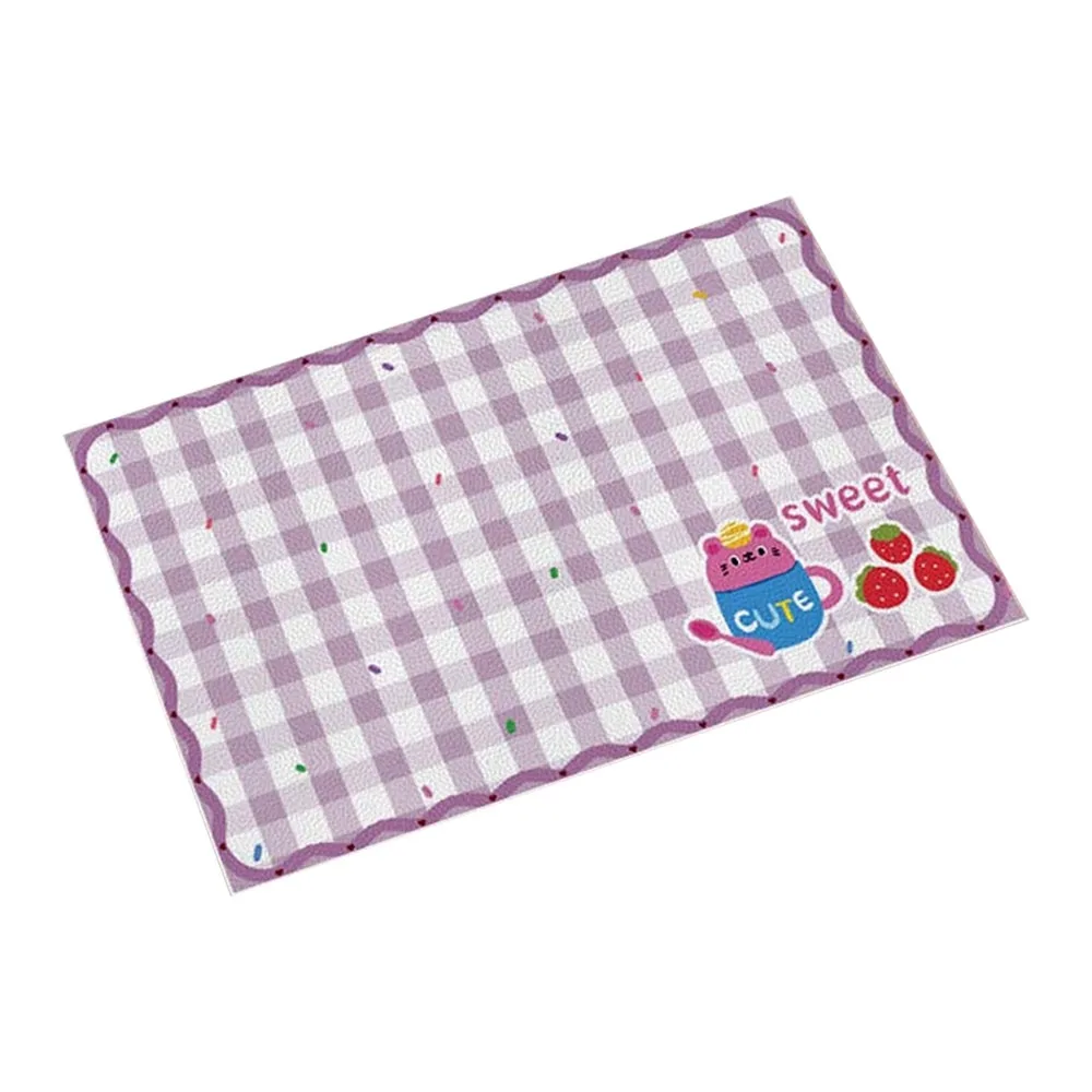 New Diatom Mud Dish Drying Mat Non-Slip Absorbent Kitchen Drying Mat Wavy Edge Countertop Mat Kitchen Counter