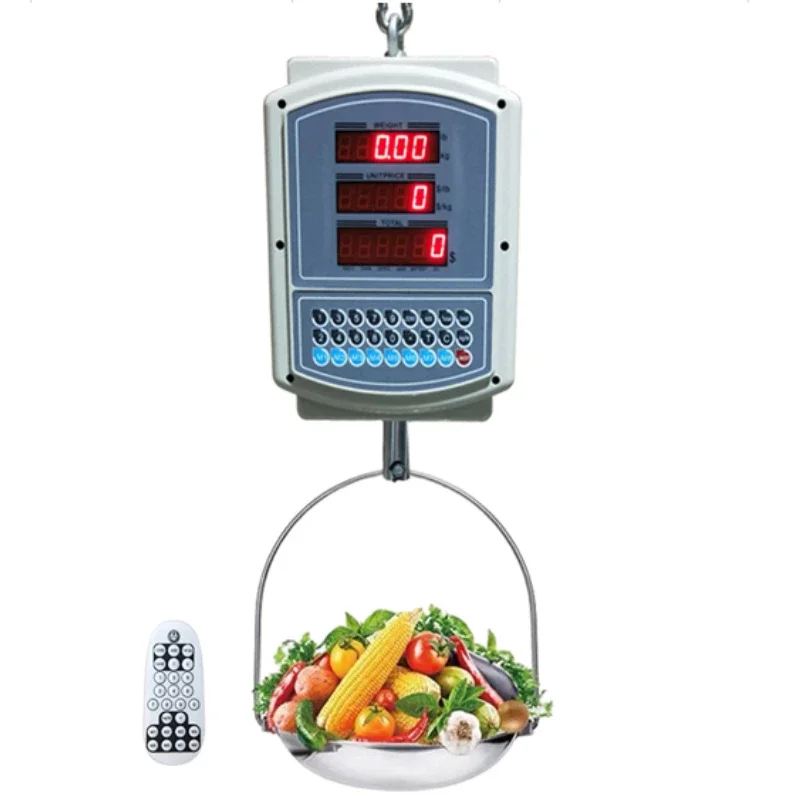 

dual sides fish vegetable waterproof commercial high precision weigh 30kg hanging digital electronic price scale with controller