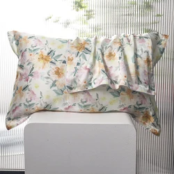 DISANGNI 100% Natural Mulberry Silk Pillowcase for Hair and Skin - Front in Pure Silk & Back in Breathable Lyocell Fiber, 1pc