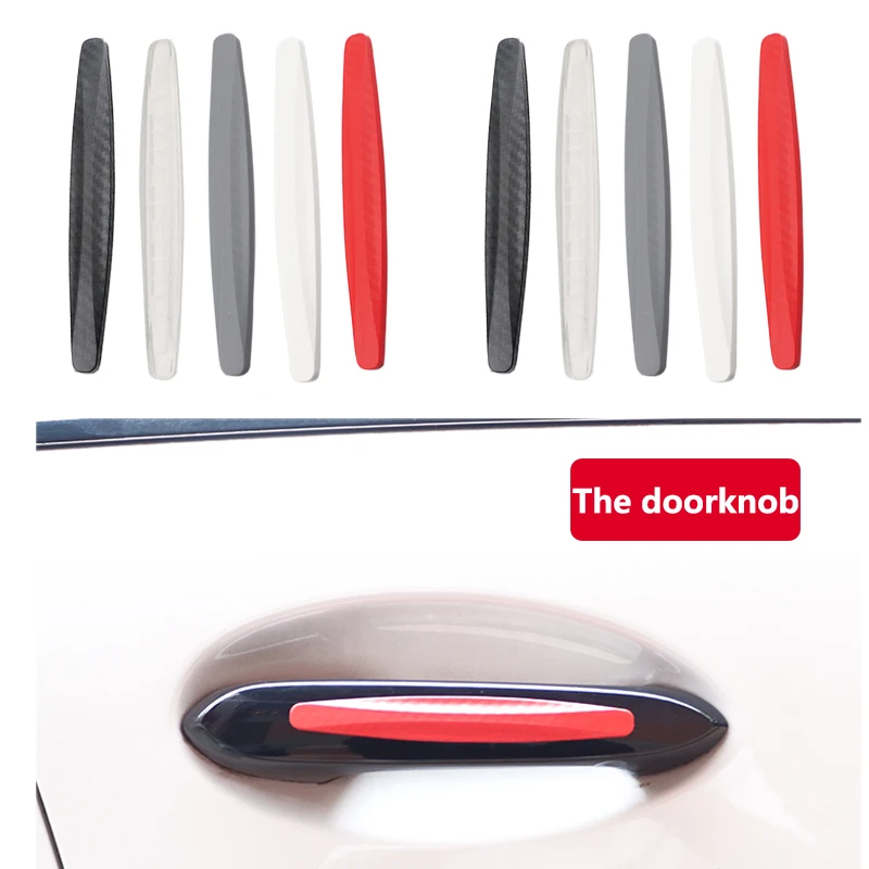 Car Rear View Mirror Cover Protection Strip Door Anti-Collision Protector Bar Stickers for Car Silicone Side Protection Guards