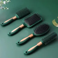 Anti-Static Oval round Air Cushion Comb Scalp Massage Exfoliating Tool for Salon SPA Professional Hair Styling Care Accessory 4