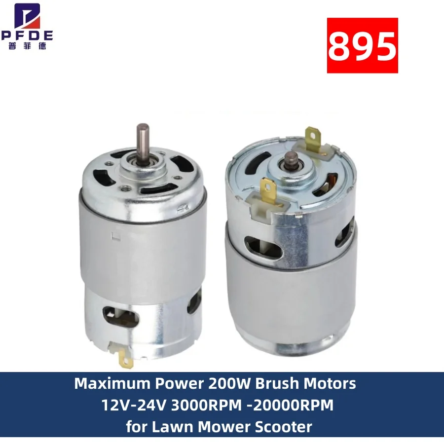 DC Motor Spindle Motor 895 Large Torque High Power Electronic Component Motor 3000-20000 RPM Motor Ball Bearing