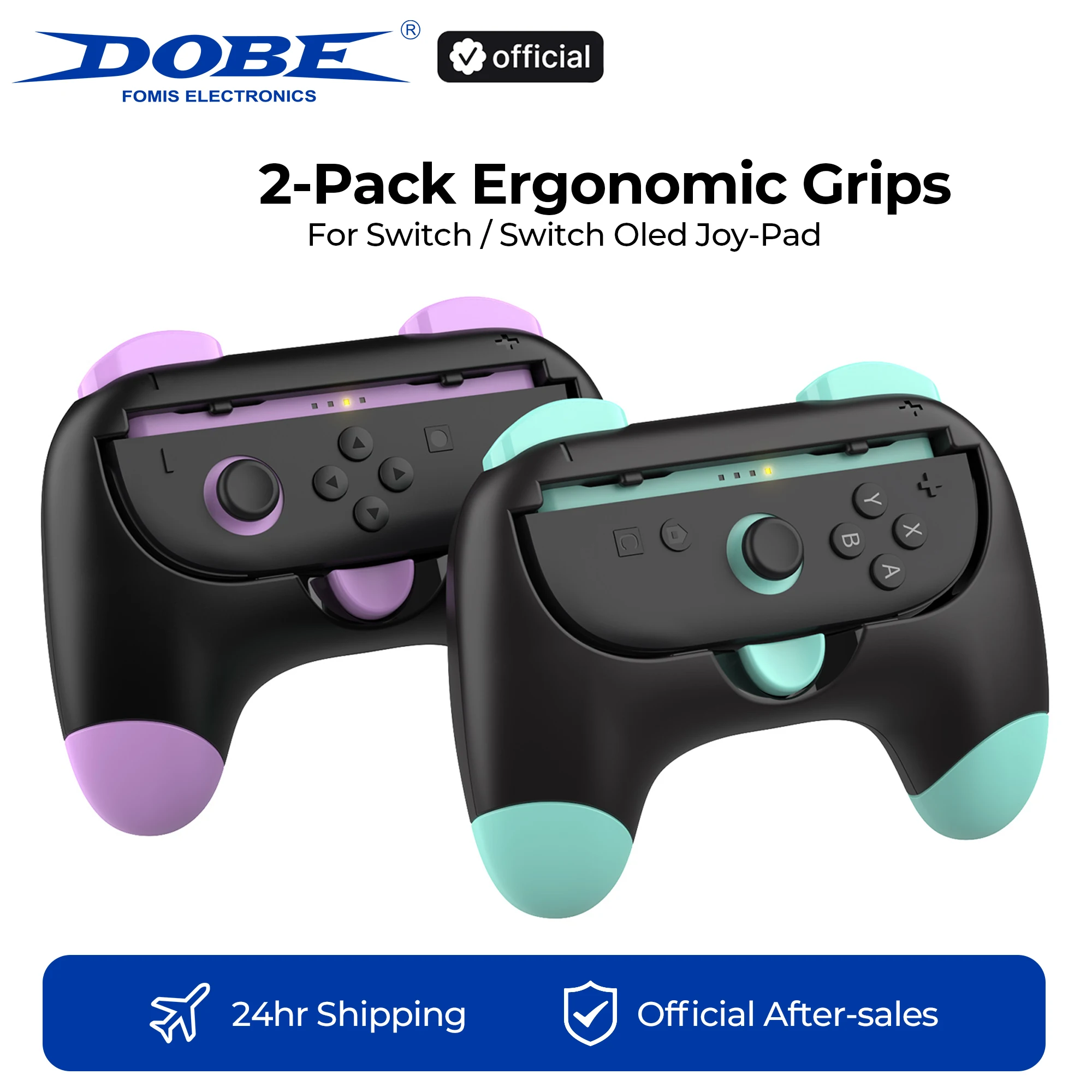 DOBE 2PCS Soporte de Agarre para Nintendo Switch 2 Joypad - Soporte para Gamepad para Switch/Switch Oled, Accesorios para NS Switch 2