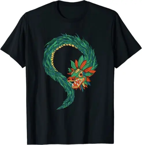 Aztec God Snake Dragon Design Great Gift Idea Premium T-Shirt S-5XL