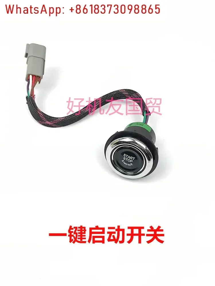 Excavator Accessories 55 60 70 75P 215 245 375 485 One-click start ignition switch