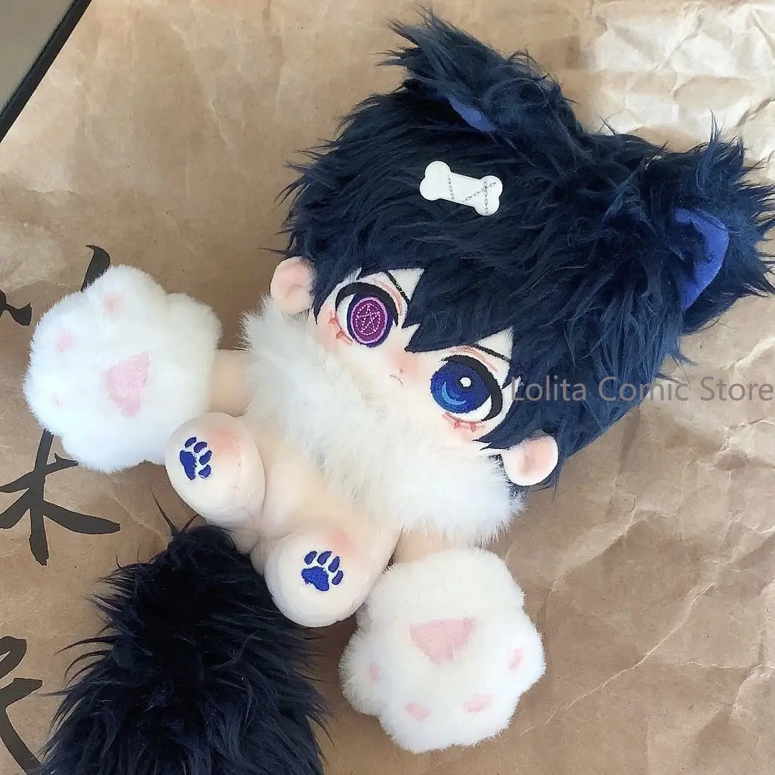 20CM Plushies Black Butler Ciel Phantomhive Mascot Clothes Dress Up Figure Student Siesta Pillow Puppet Cosplay Birthday Gift