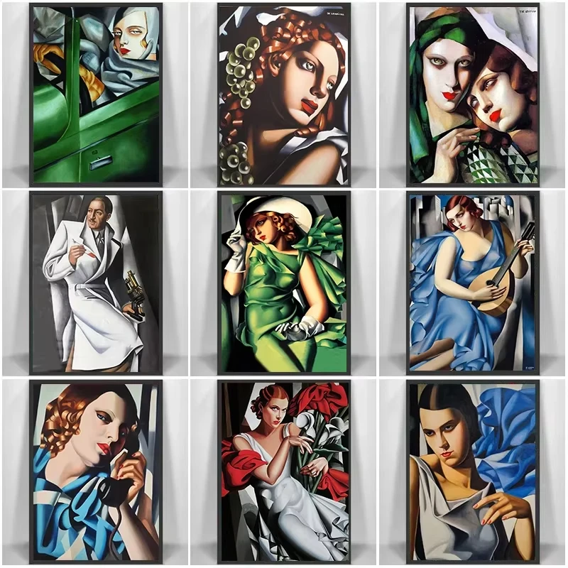 Tamara De Lempicka-carteles e impresiones De arte abstracto De mujer, pintura en lienzo, imágenes estéticas para decoración nórdica De sala De estar, Cuadros