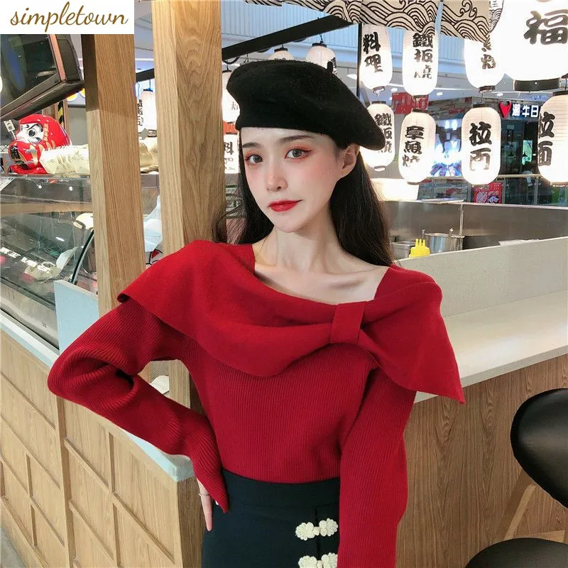 Fashionable Design Versatile Knitted Bottom Sweater 2023 Autumn/Winter Korean Edition New Unique Knitted Sweater