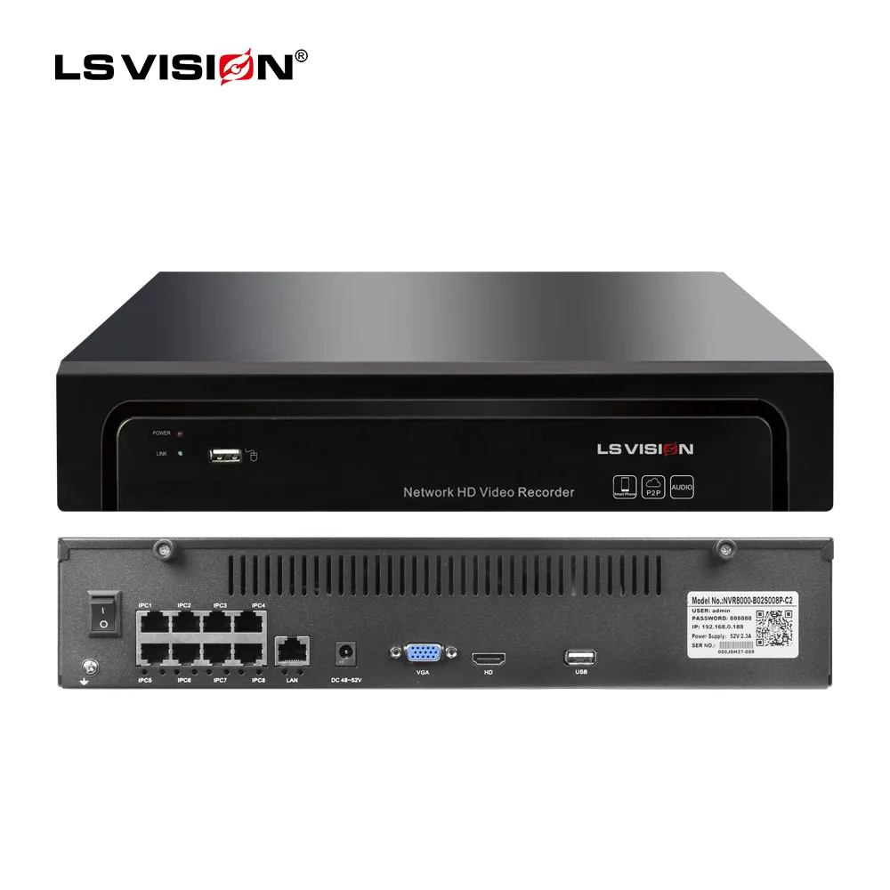 OEM 유선 야외 8MP CCTV 보안 카메라 시스템 모션 감지 8채널 4K POE NVR 키트 가정용 감시 키트