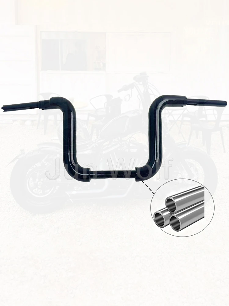 Motorfiets 45mm APE Hanger Stuur 10"12"14" Rise voor Harley 883 1200 Road King Fat Boy Dana Street Fighter - afbeelding 2