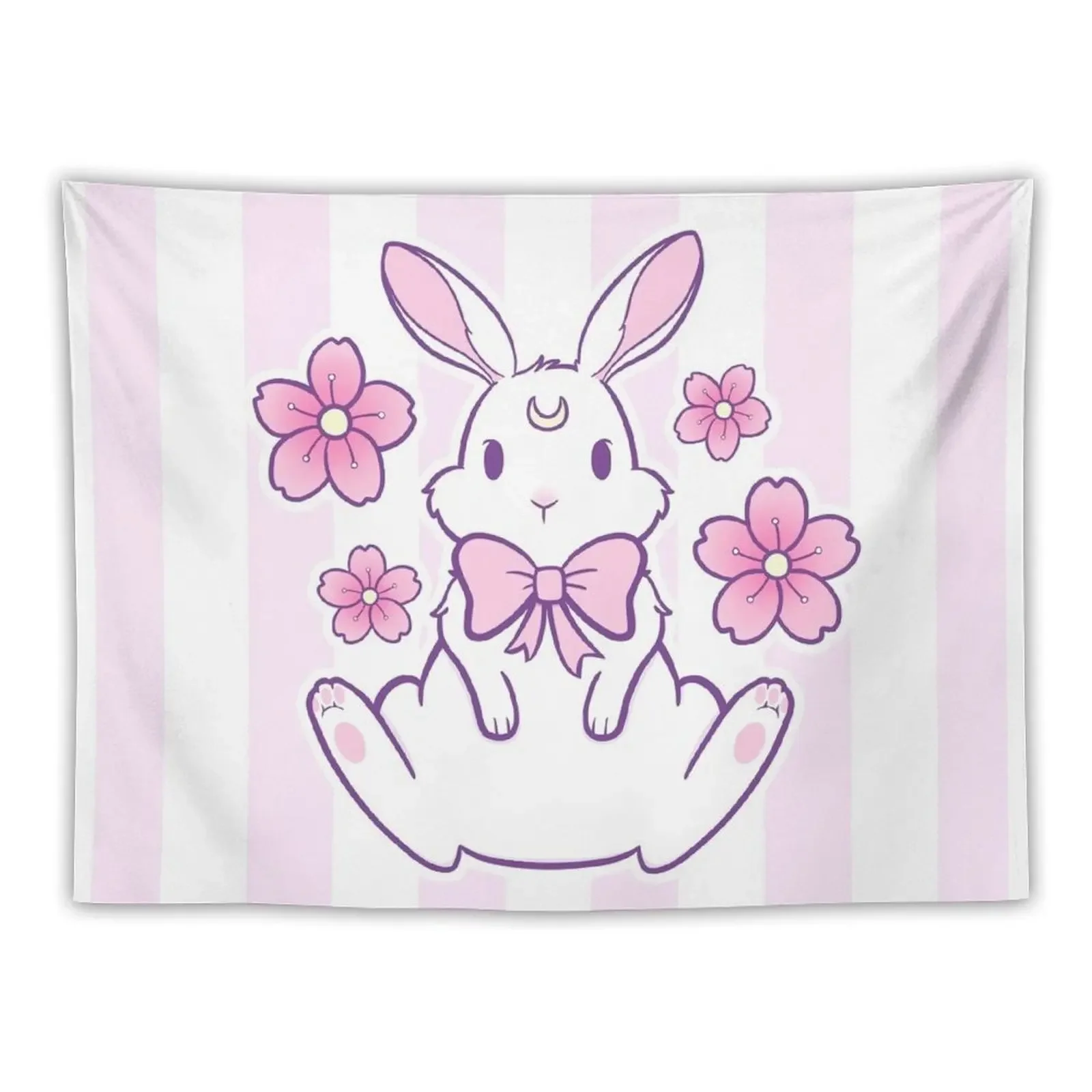 

Sakura Bunny 02 | Nikury Tapestry Wall Decoration Living Room Decoration Room Decorating Aesthetic Tapestry