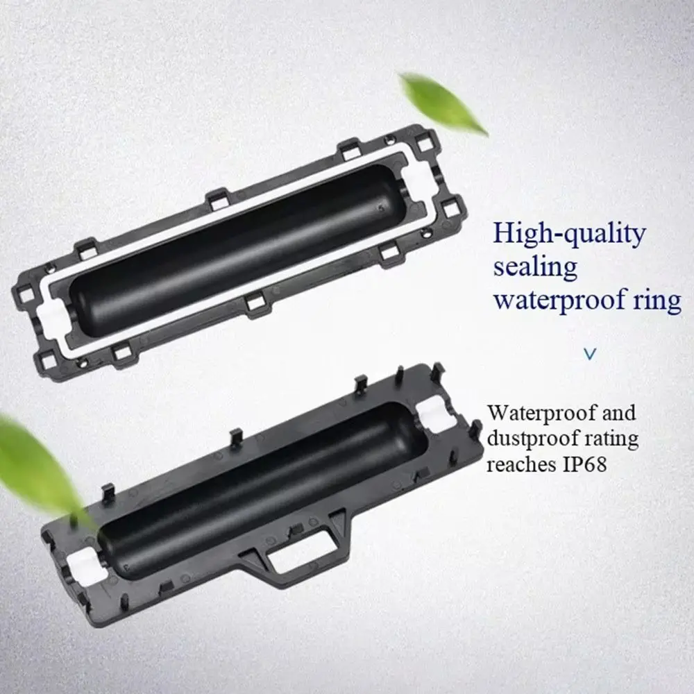 1Pcs PPO Material Solar Connector Protection Box Black Outdoor Rated PV Cable Connection Enclosure High Temperature Resistant