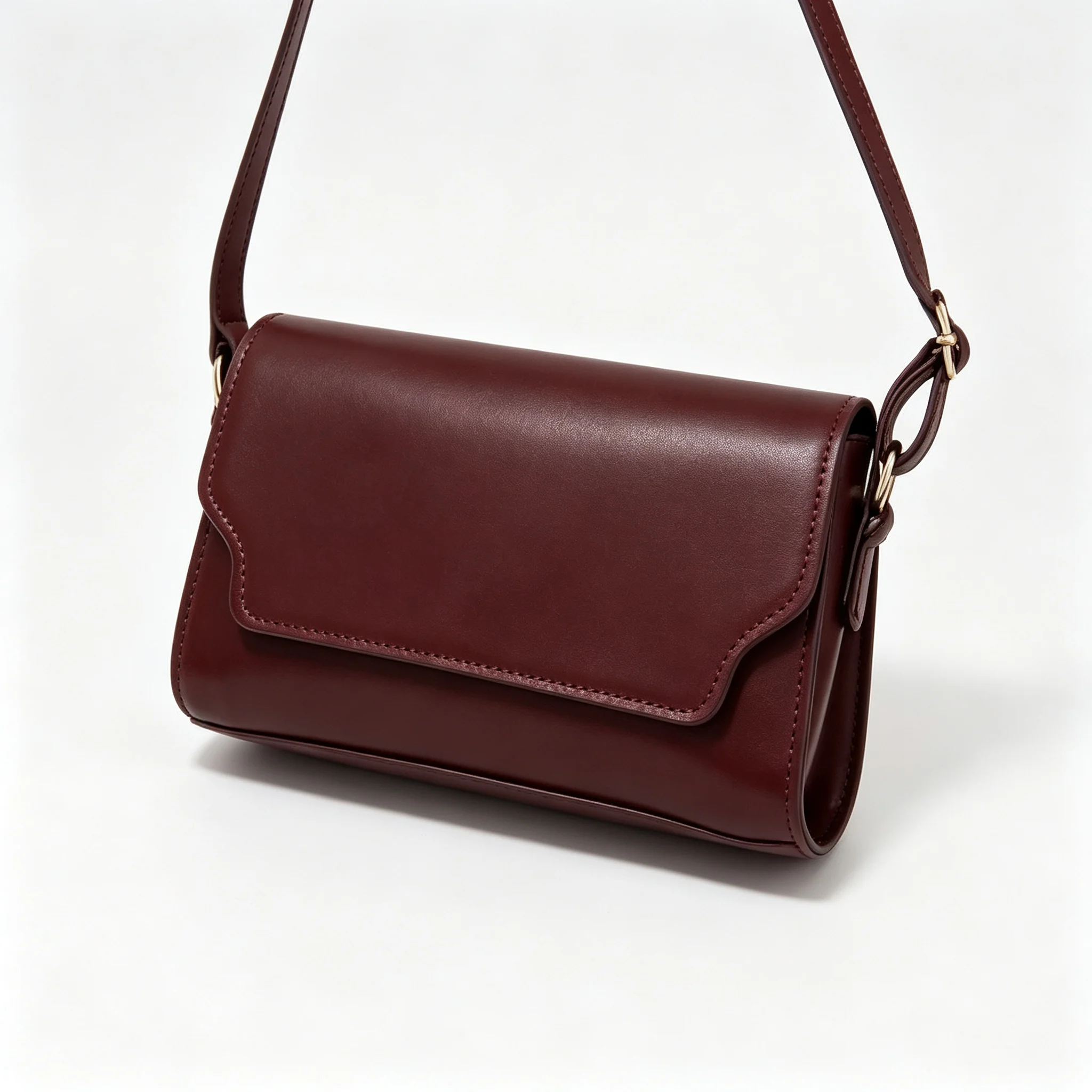 Khaki Light Dark Brown Black Small Leather Crossbody Bag Retro Flap Shoulder Handbag Minimalist Phone Purse PU Leather For Women