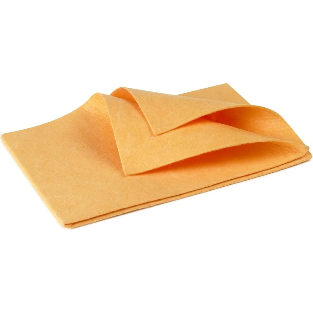

24 Pack Reusable Cuban Style Super Absorbent Multi Purpose Cleaning Chamois Towel Cloth Orange