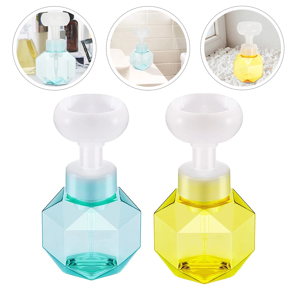 2 pz 300 Ml Dispenser di Sapone Schiuma Bottiglia Portatile Da Viaggio Riutilizzabile Sapone Liquido Schiuma Per Detergente Viso Shampoo Lozione