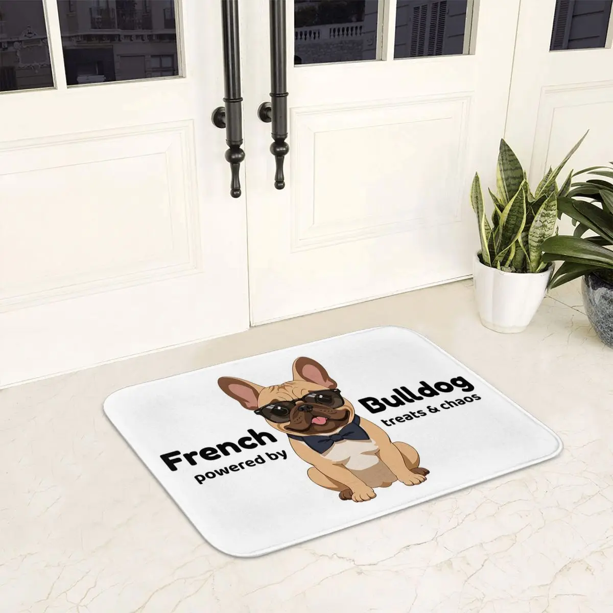 

Французский бульдог, дизайн собаки, Нескользящий коврик для двери, напольный коврик, ковер для кухни, входа, ванной комнаты, гостиной, коврики для ног