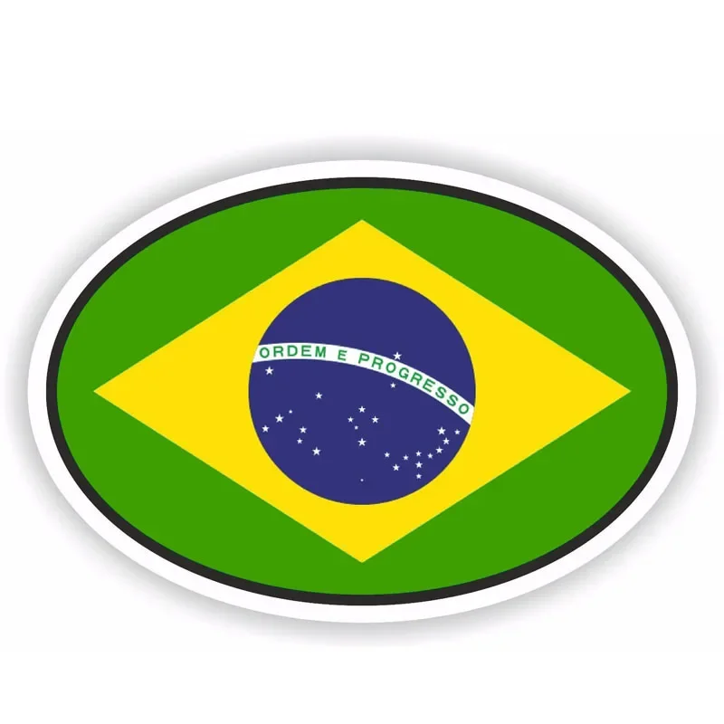 Car Accessories Brazil Flag Decal Bike Car Sticker