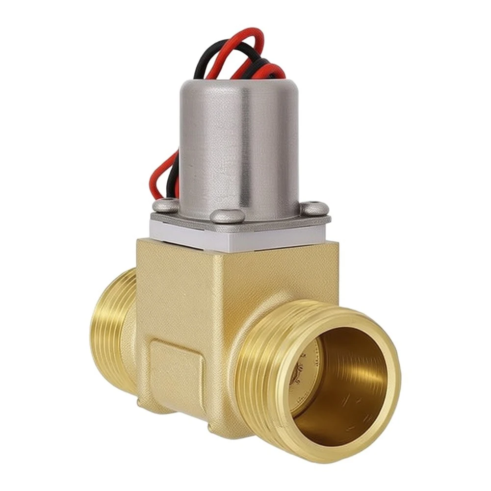 Brass DN15 Electromagnetic Solenoid Valve 1/2 Inch for Bathroom Faucet Toilet Urinal Compact Installation Design