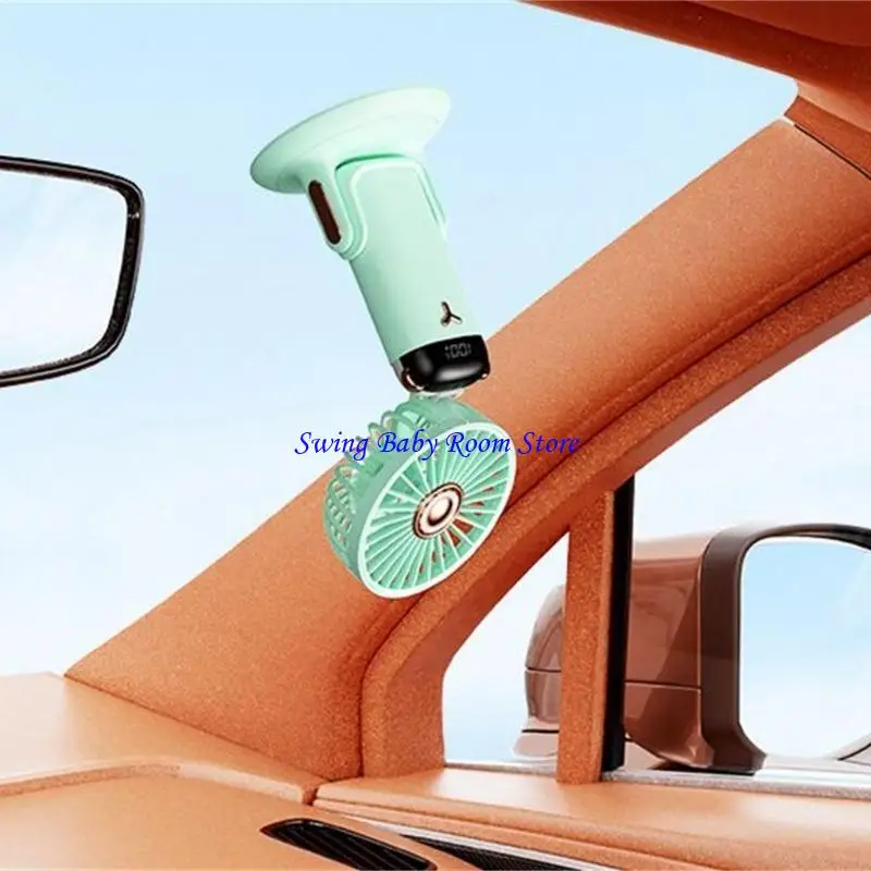 K1AD Small Fan Fan Fan Companed مروحة مروحة قابلة للطي مروحة مروحة مروحة سفر صغيرة مروحة التبريد مثالية للمكتب والاستخدام في