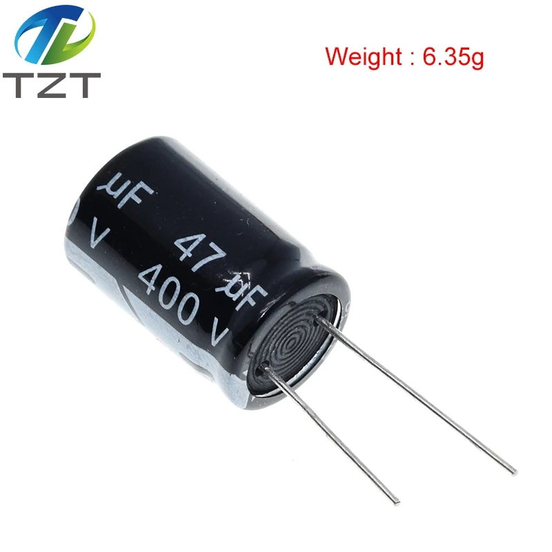 TZT 10pcs 400V 47UF electrolytic capacitor 47UF 400V 105C 16x25mm