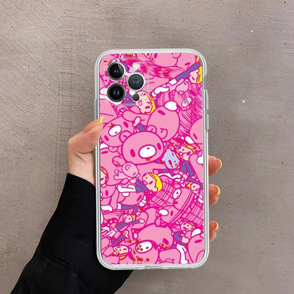 Cute G-Gloomy B-Bear Phone Case For IPhone 16 15 14 13 12 Mini 11 Pro XS Max X XR SE 6 7 8 Plus Soft Silicone Cover