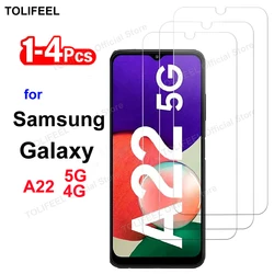 Tempered Glass For Samsung Galaxy A22 5G 4G Screen Protector Film HD Crystal 9H Protective Transparent Phone Glass