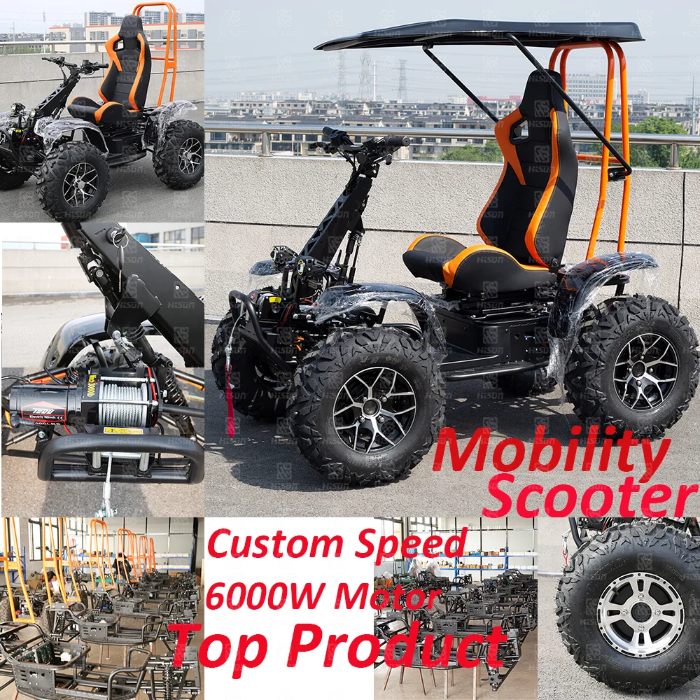 Factory Direct 5000W Outdoor Mobility Scooter With Large Motorcycle Wheels For Adults Off Road Use