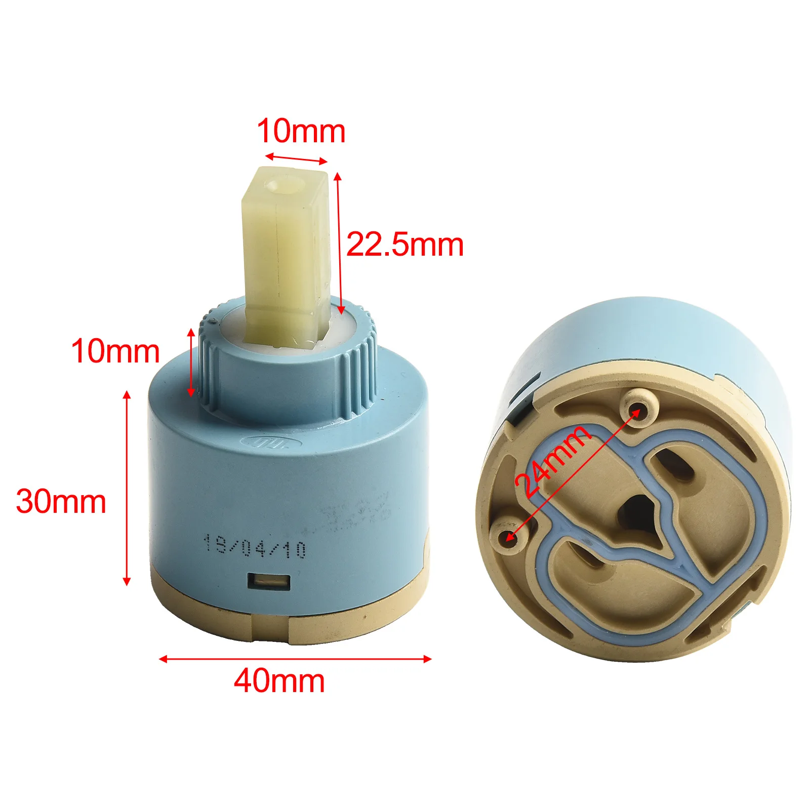 Replacement Ceramic Cartridge Bathroom Valve 35mm/40mm Blue Faucet Basin Repair Tap Cartridge Useful Brand New