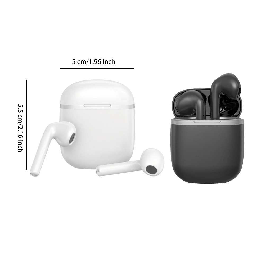 白いワイヤレススマートフォンヘッドフォン、ステレオサブウーファー、スポーツイヤホン