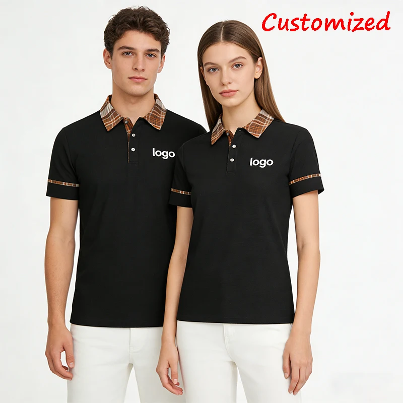 

Tailor Made Printed Polo Shirts Men Summer Fashion Personalized Design Lapel T-shirts Women Casual Short Sleeve Tops Camiseta
