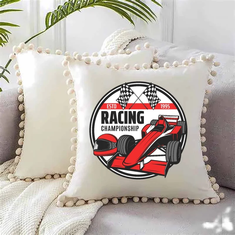 Racing Championship Theme Heat Transfer White Ink Iron - on, with F1 Car, Helmet, Checkered Flags, for T - shirts, Canvas Bags, view 5