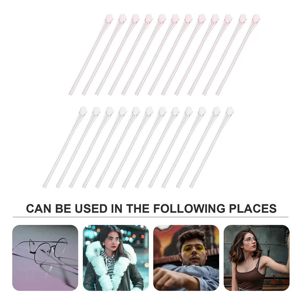 نصائح معبد النظارات المضادة للانزلاق سيليكون النظارات نهاية نصائح للنظارات الساق يغطي الأذن الجوارب نظارات لوازم التبعي #6