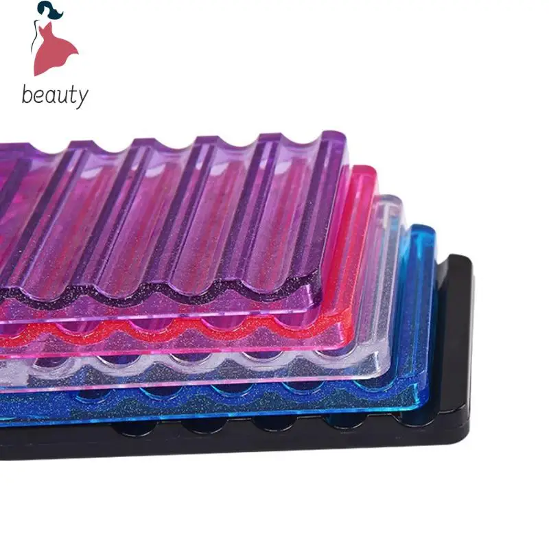 Soporte para pinceles de pintura de uñas, pinceles de estante para uñas, soporte para bolígrafos de pintura, soporte de exhibición de pinceles de Gel UV, herramientas de manicura, 5 rejillas