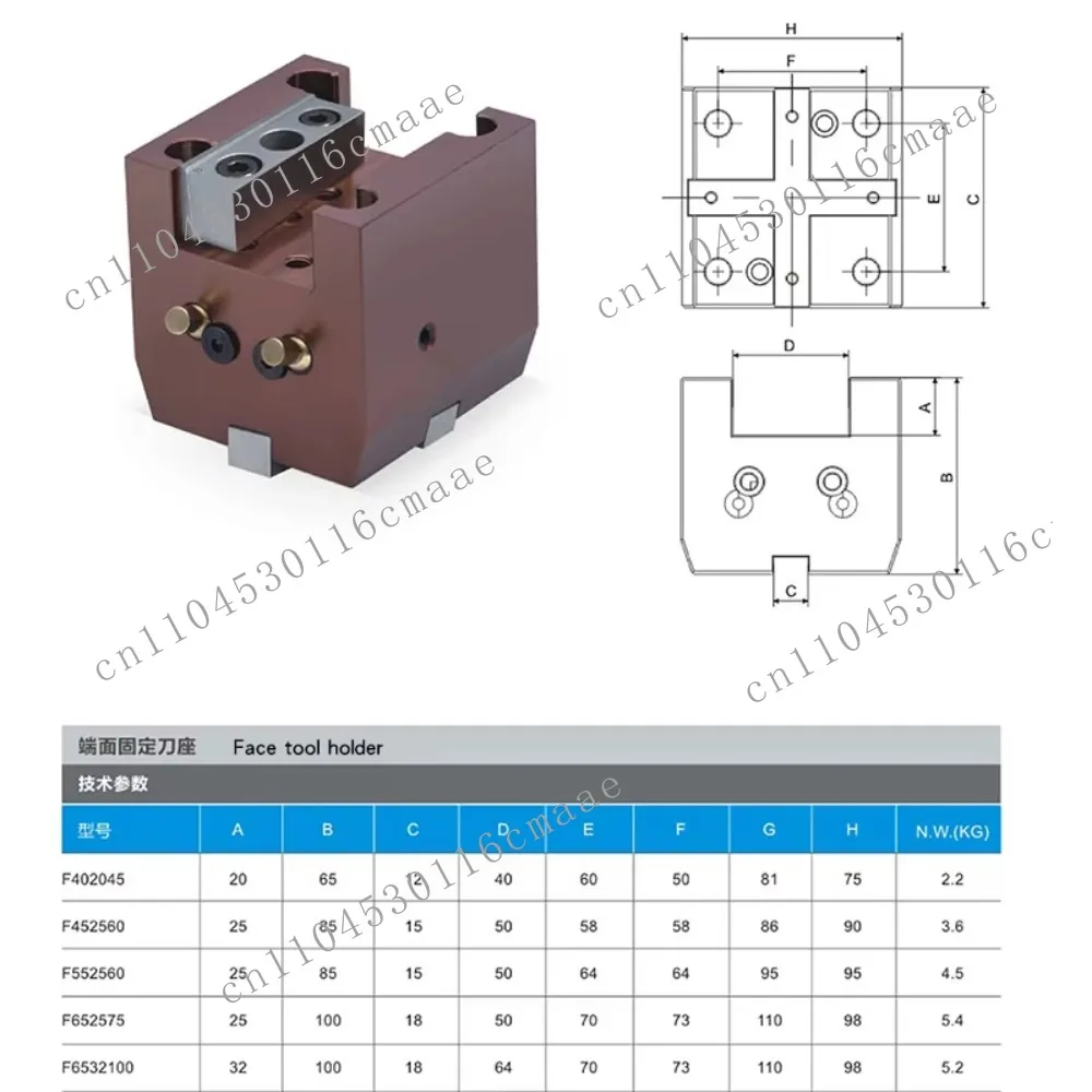 Turning and Milling Compound Fixed Tool Holder BMT40 U Drilling and Boring Outer Diameter End Tool Holder CNC Tool Holder