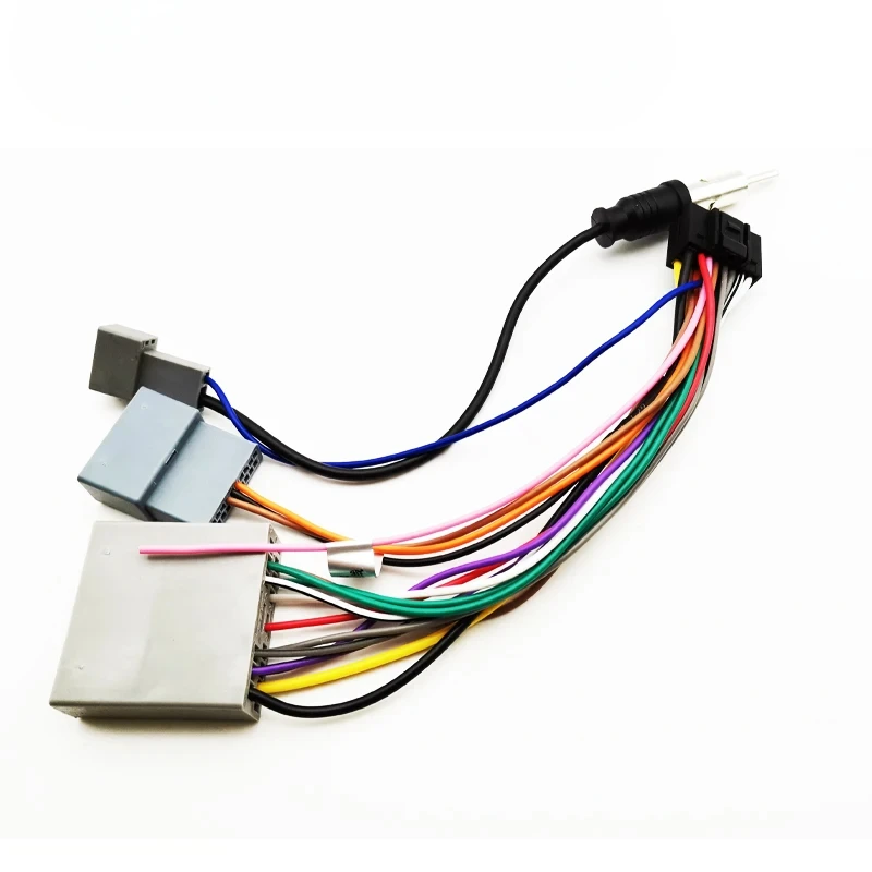Radio Wiring Harness, 16 Pin to 17 Pin Connector, Android Cable Adapter, for Honda Civic 8, CRV 3, Mitsubishi Lancer Outlander
