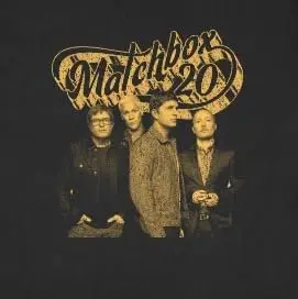 Matchbox Twenty Logo Band Mens Black Short Sleeve T Shirt American Rock Music Vintage Style Graphic Tees