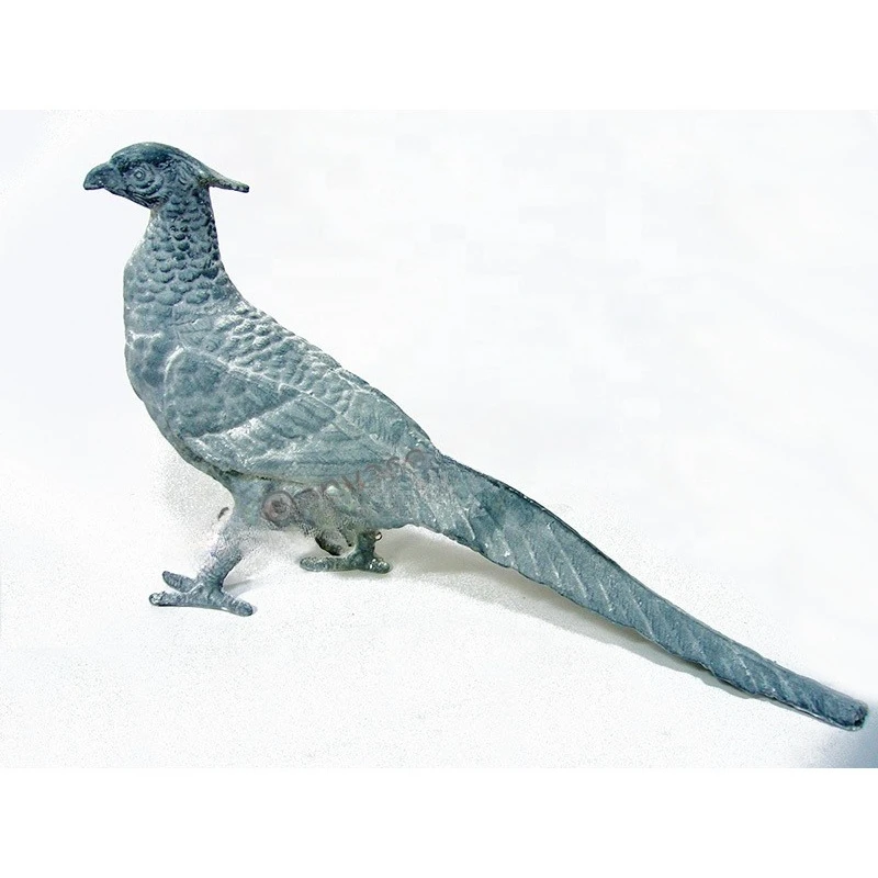 Country Cast Iron Outdoor Lawn Garden J Decorative Metal Decorative Animal Statue Garter Bird Statue Pheasant