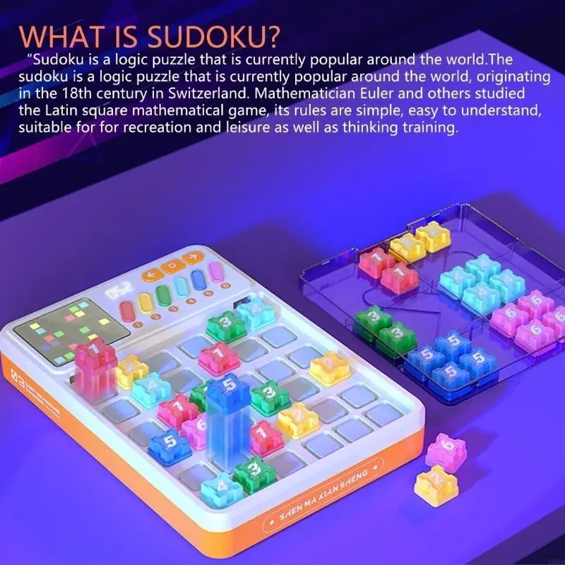 Y88d Interactive Electronic Sudoku Spiel für Kinder tragbares Gehirntraining Puzzle Alter von 6 bis 12 Jahren