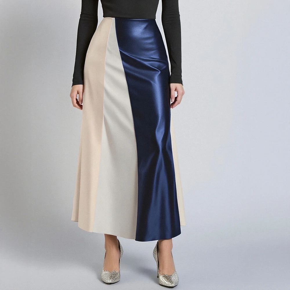 Jupe trapèze mi-longue décontractée, Design de taille régulière, à la mode, robe de Style décontracté, printemps été